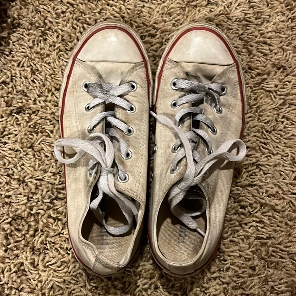 Youth White Low Top Converse